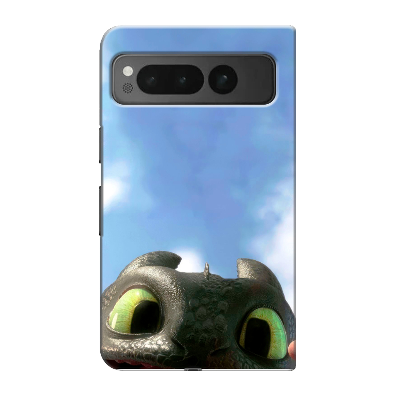 Пластиковый чехол на Google Pixel Fold с принтом Как приручить дракона Пластиковый чехол на Google Pixel Fold с принтом Как приручить дракона