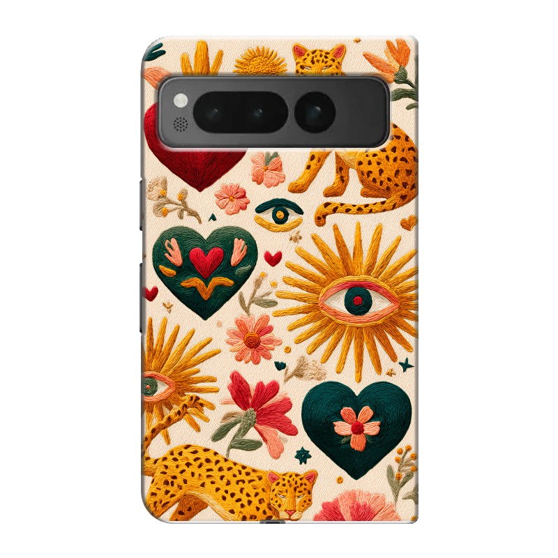 Пластиковый чехол на Google Pixel Fold с принтом Модный принт Пластиковый чехол на Google Pixel Fold с принтом Модный принт