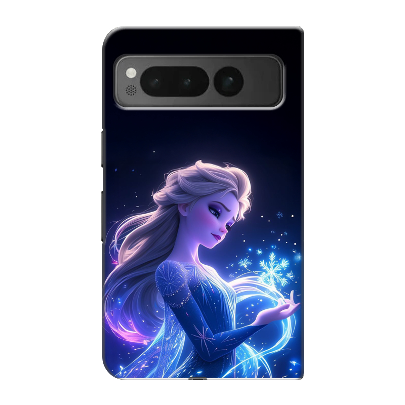 Пластиковый чехол на Google Pixel Fold с принтом Холодное сердце Frozen Пластиковый чехол на Google Pixel Fold с принтом Холодное сердце Frozen
