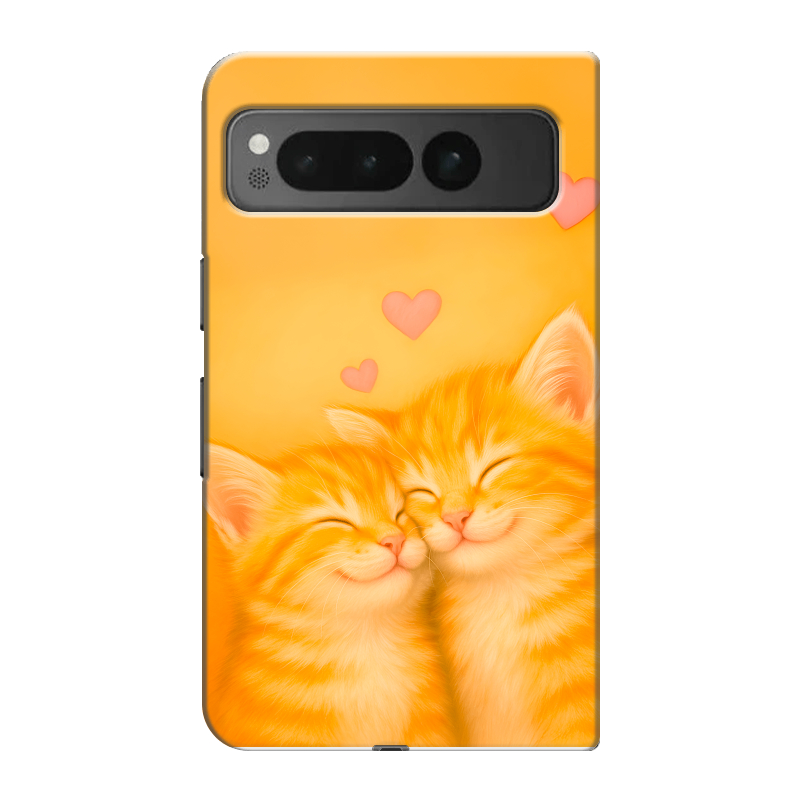 Пластиковый чехол на Google Pixel Fold с принтом Милые котята Пластиковый чехол на Google Pixel Fold с принтом Милые котята