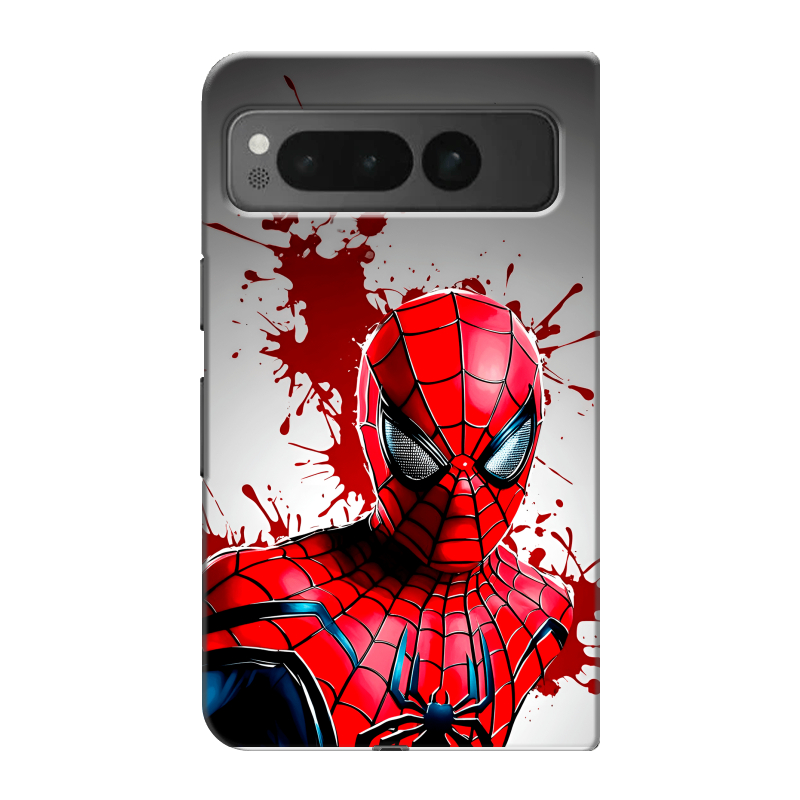 Пластиковый чехол на Google Pixel Fold с принтом Spiderman Человек паук Пластиковый чехол на Google Pixel Fold с принтом Spiderman Человек паук