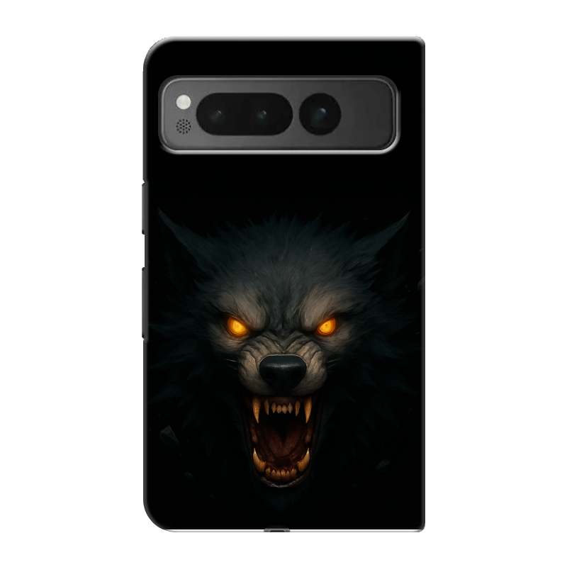 Пластиковый чехол на Google Pixel Fold с принтом Волк Пластиковый чехол на Google Pixel Fold с принтом Волк