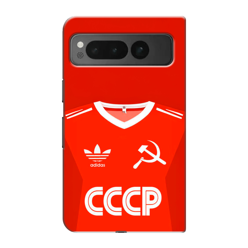 Пластиковый чехол на Google Pixel Fold с принтом Флаг Герб СССР Пластиковый чехол на Google Pixel Fold с принтом Флаг Герб СССР