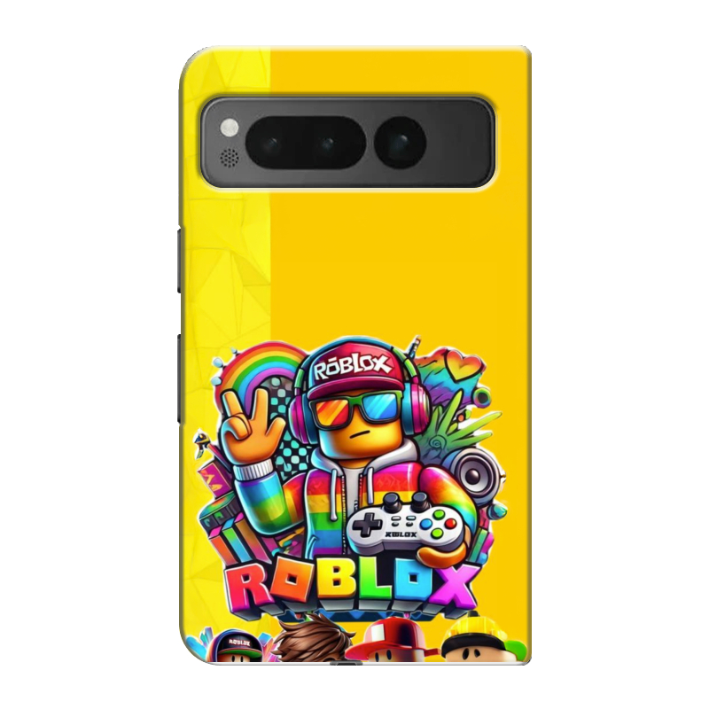 Пластиковый чехол на Google Pixel Fold с принтом Roblox Роблокс Пластиковый чехол на Google Pixel Fold с принтом Roblox Роблокс