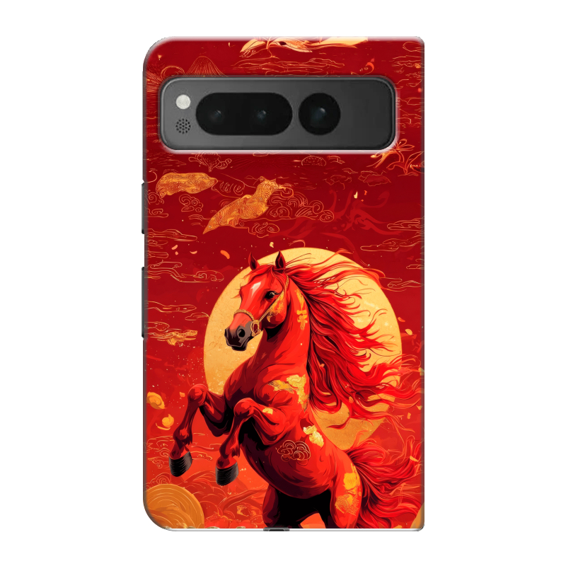 Пластиковый чехол на Google Pixel Fold с принтом Новый год Пластиковый чехол на Google Pixel Fold с принтом Новый год