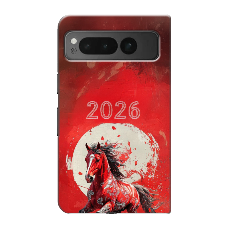 Пластиковый чехол на Google Pixel Fold с принтом Новый год Пластиковый чехол на Google Pixel Fold с принтом Новый год