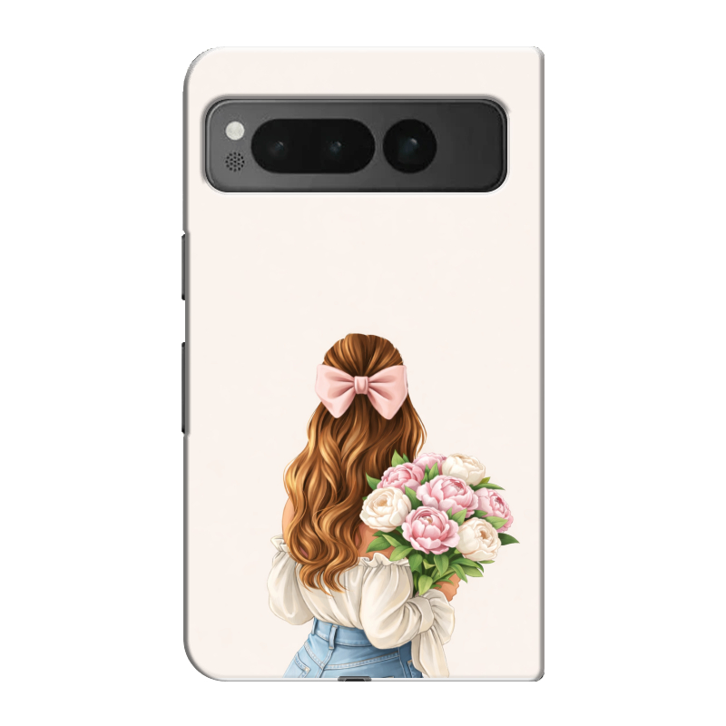 Пластиковый чехол на Google Pixel Fold с принтом женский Пластиковый чехол на Google Pixel Fold с принтом женский