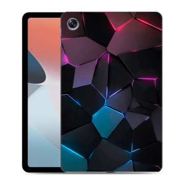 Силиконовый чехол на планшета OPPO Pad Air с принтом Геометрия неона Силиконовый чехол на планшета OPPO Pad Air с принтом Геометрия неона