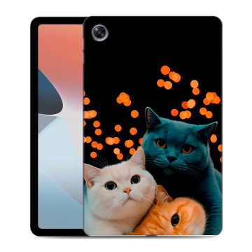 Силиконовый чехол на планшета OPPO Pad Air с принтом Кошки Силиконовый чехол на планшета OPPO Pad Air с принтом Кошки