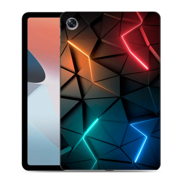 Силиконовый чехол на планшета OPPO Pad Air с принтом Абстракция неон Силиконовый чехол на планшета OPPO Pad Air с принтом Абстракция неон
