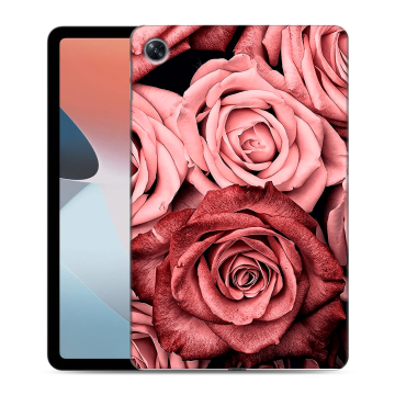 Силиконовый чехол на планшета OPPO Pad Air с принтом Цветы розы Силиконовый чехол на планшета OPPO Pad Air с принтом Цветы розы