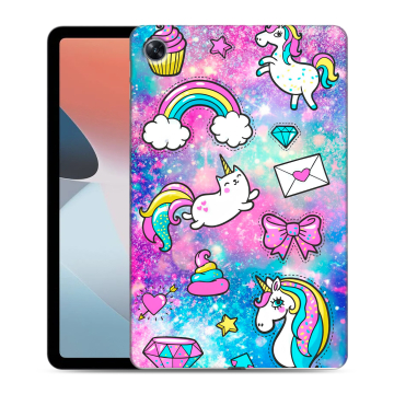 Силиконовый чехол на OPPO Pad Air с принтом Единороги Силиконовый чехол на OPPO Pad Air с принтом Единороги
