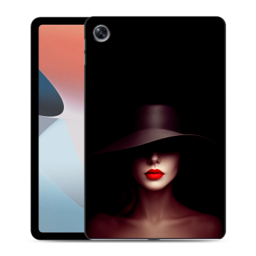 Силиконовый чехол на OPPO Pad Air с принтом Девушка в шляпе Силиконовый чехол на OPPO Pad Air с принтом Девушка в шляпе