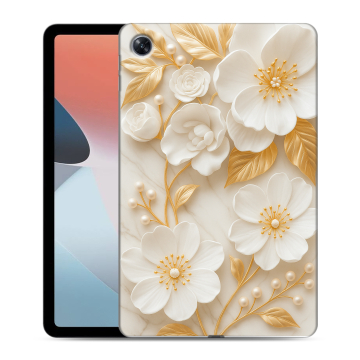 Силиконовый чехол на OPPO Pad Air с принтом Цветы Силиконовый чехол на OPPO Pad Air с принтом Цветы