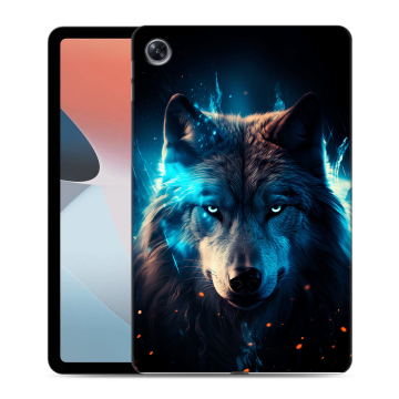 Силиконовый чехол на OPPO Pad Air с принтом Волк ночной Силиконовый чехол на OPPO Pad Air с принтом Волк ночной