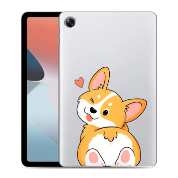 Силиконовый чехол на OPPO Pad Air с принтом Корги Силиконовый чехол на OPPO Pad Air с принтом Корги