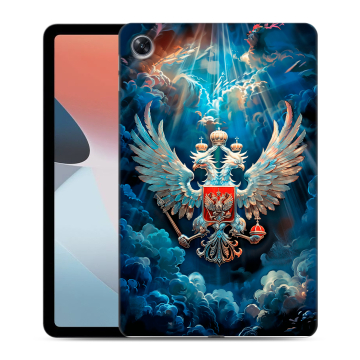 Силиконовый чехол на OPPO Pad Air с принтом Герб флаг России Силиконовый чехол на OPPO Pad Air с принтом Герб флаг России