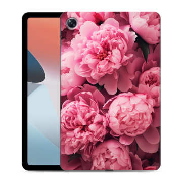 Силиконовый чехол на OPPO Pad Air с принтом цветы пионы Силиконовый чехол на OPPO Pad Air с принтом цветы пионы