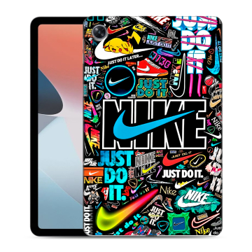 Силиконовый чехол на OPPO Pad Air с принтом найк nike черный