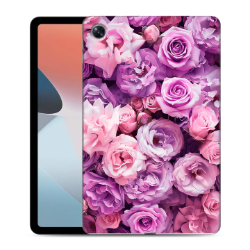 Силиконовый чехол на OPPO Pad Air с принтом лавандовые розы
