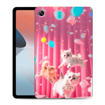 Силиконовый чехол на OPPO Pad Air с принтом милые котики