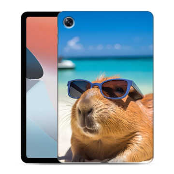 Силиконовый чехол на OPPO Pad Air с принтом Капибара