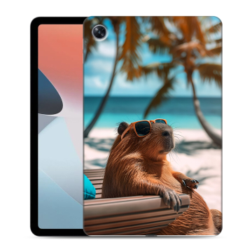 Силиконовый чехол на OPPO Pad Air с принтом Капибара Силиконовый чехол на OPPO Pad Air с принтом Капибара