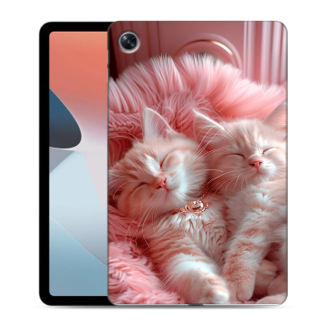 Силиконовый чехол на OPPO Pad Air с принтом котята котики