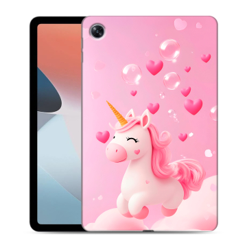 Силиконовый чехол на OPPO Pad Air с принтом Единорог