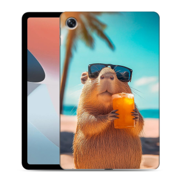 Силиконовый чехол на OPPO Pad Air с принтом Капибара Силиконовый чехол на OPPO Pad Air с принтом Капибара