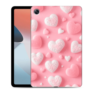 Силиконовый чехол на OPPO Pad Air с принтом Сердечки