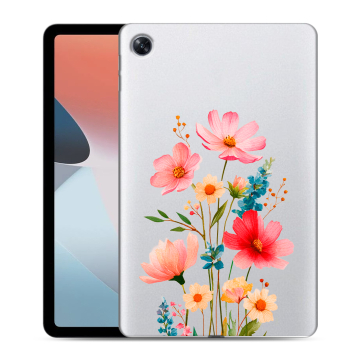 Силиконовый чехол на OPPO Pad Air с принтом Цветы