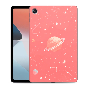 Силиконовый чехол на OPPO Pad Air с принтом Розовый космос