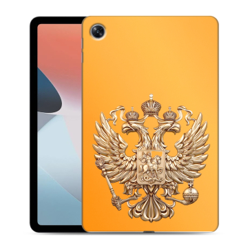 Силиконовый чехол на OPPO Pad Air с принтом Герб Флаг России