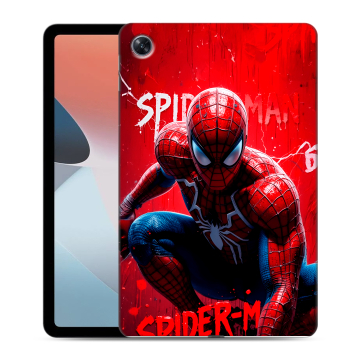 Силиконовый чехол на OPPO Pad Air с принтом Spiderman Человек паук