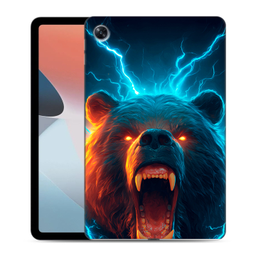 Силиконовый чехол на OPPO Pad Air с принтом Медведь