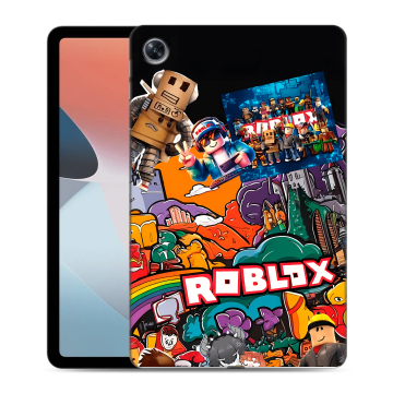 Силиконовый чехол на OPPO Pad Air с принтом Roblox Роблокс