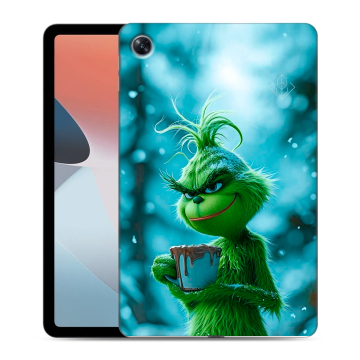 Силиконовый чехол на OPPO Pad Air с принтом Новый год гринч