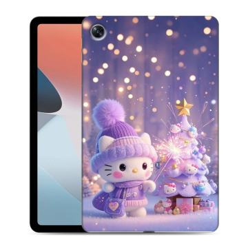 Силиконовый чехол на OPPO Pad Air с принтом Новый год