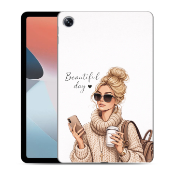 Силиконовый чехол на OPPO Pad Air с принтом женский Силиконовый чехол на OPPO Pad Air с принтом женский