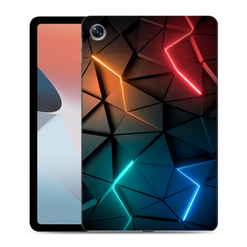 Силиконовый чехол на OPPO Pad Air с принтом Абстракция неон Силиконовый чехол на OPPO Pad Air с принтом Абстракция неон