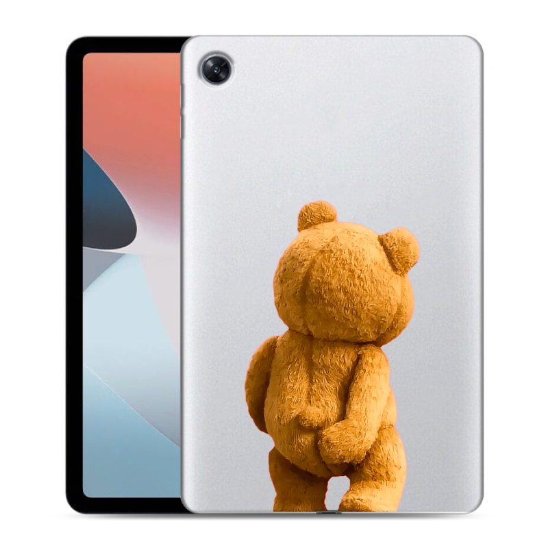 Силиконовый противоударный чехол на OPPO Pad Air с принтом Медведь Силиконовый противоударный чехол на OPPO Pad Air с принтом Медведь