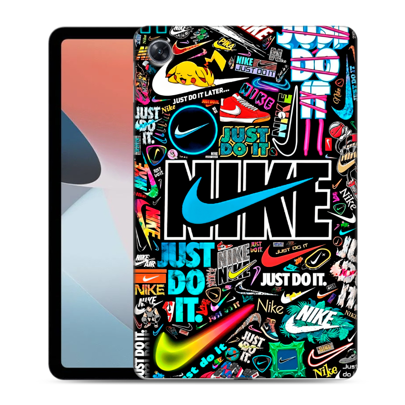 Силиконовый противоударный чехол на OPPO Pad Air с принтом найк nike черный Силиконовый противоударный чехол на OPPO Pad Air с принтом найк nike черный