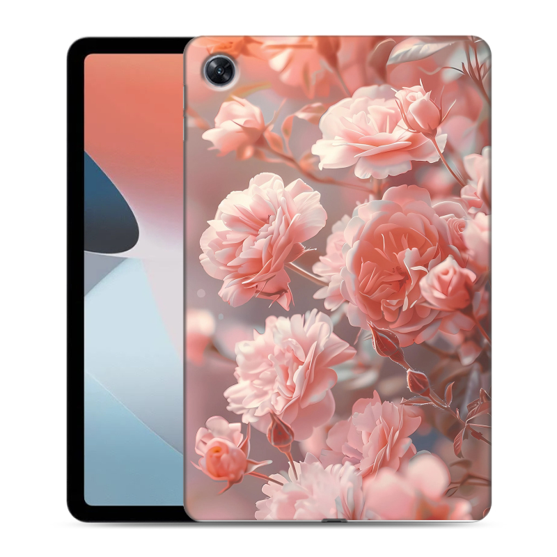Силиконовый чехол на OPPO Pad Air с принтом Розовые розы Силиконовый чехол на OPPO Pad Air с принтом Розовые розы