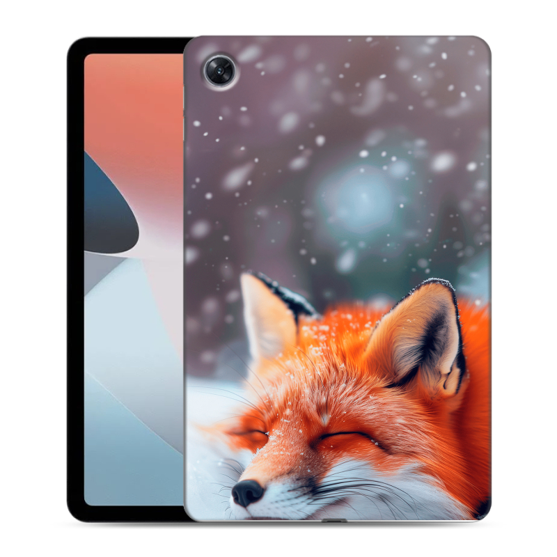 Силиконовый чехол на OPPO Pad Air с принтом лиса Силиконовый чехол на OPPO Pad Air с принтом лиса