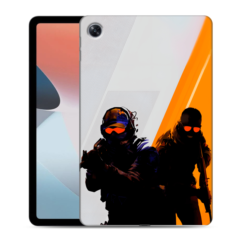 Силиконовый противоударный чехол на OPPO Pad Air с принтом Контер страйк Counter strike Силиконовый противоударный чехол на OPPO Pad Air с принтом Контер страйк Counter strike