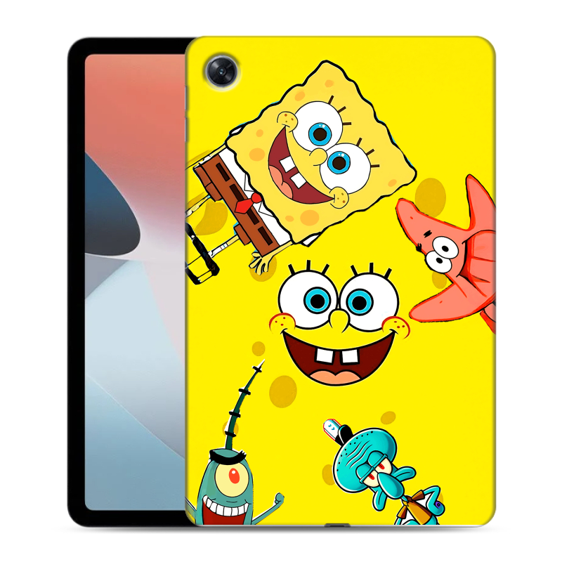 Силиконовый чехол на OPPO Pad Air с принтом Спанч боб Спанчбоб Силиконовый чехол на OPPO Pad Air с принтом Спанч боб Спанчбоб