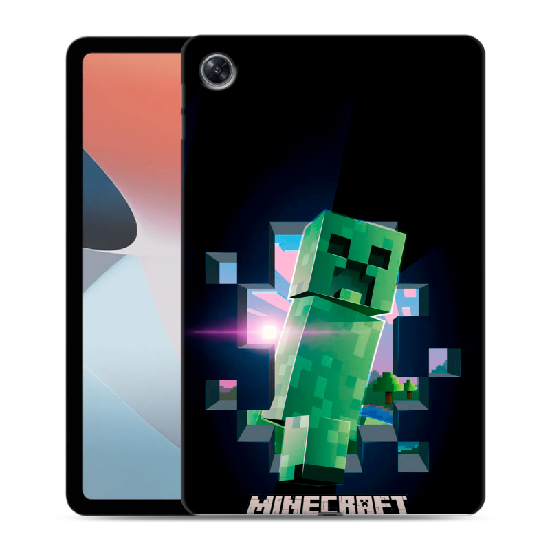 Силиконовый противоударный чехол на OPPO Pad Air с принтом Майнкрафт Minecraft Силиконовый противоударный чехол на OPPO Pad Air с принтом Майнкрафт Minecraft