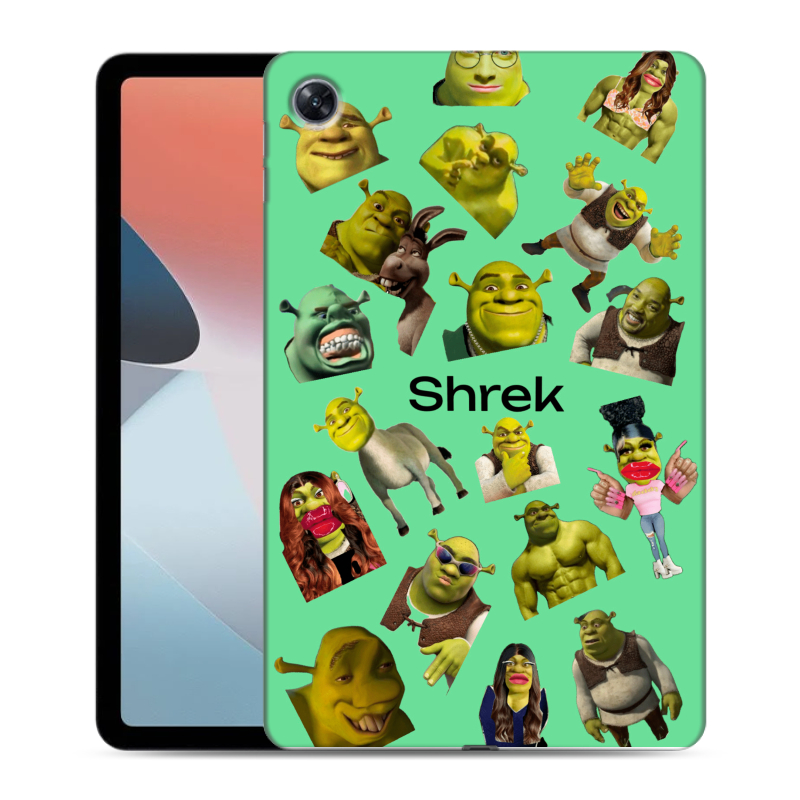 Силиконовый чехол на OPPO Pad Air с принтом Шрек Shrek Силиконовый чехол на OPPO Pad Air с принтом Шрек Shrek