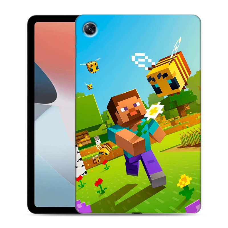 Силиконовый противоударный чехол на OPPO Pad Air с принтом Майнкрафт Minecraft Силиконовый противоударный чехол на OPPO Pad Air с принтом Майнкрафт Minecraft